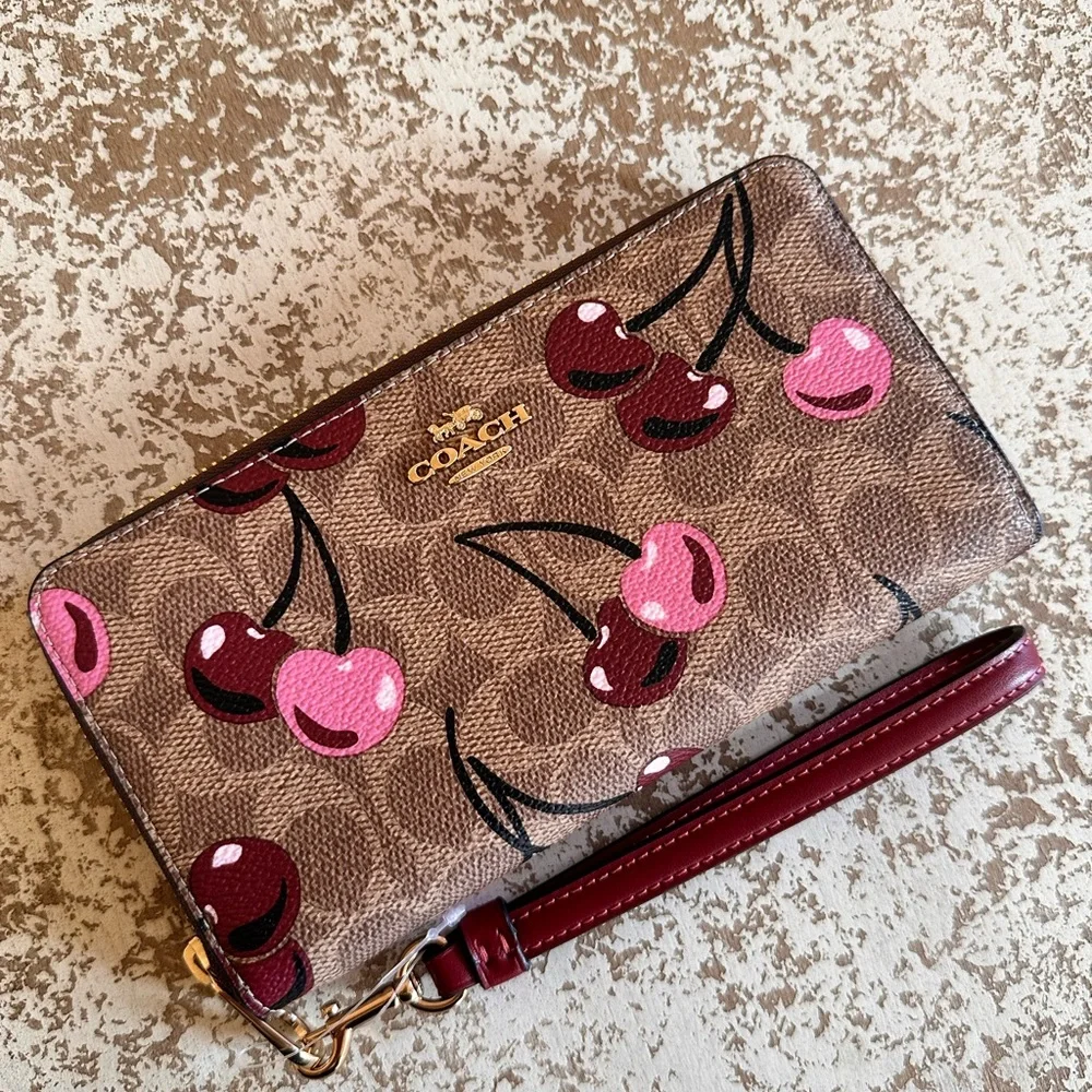 Coach Cherry Print Tote and Wallet Set - Picture 11 of 14